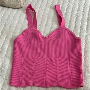 Altar'd State Fuchsia Ribbed Camisole